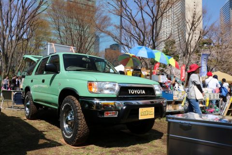 2018.03.24　東京アウトサイドフェスティバルにて出展♪ハイラックスサーフ185　デモカー♪